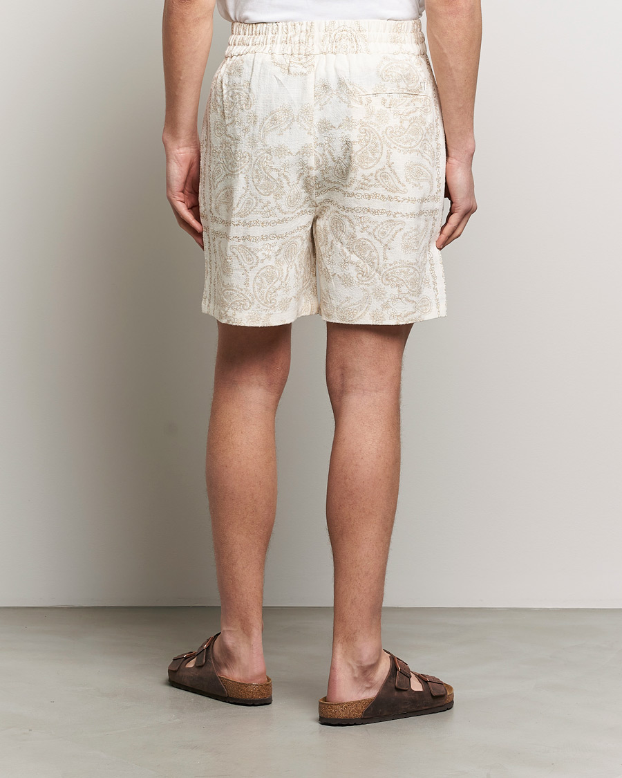 Uomini | Pantaloncini | LES DEUX | Lesley Paisley Shorts Light Ivory
