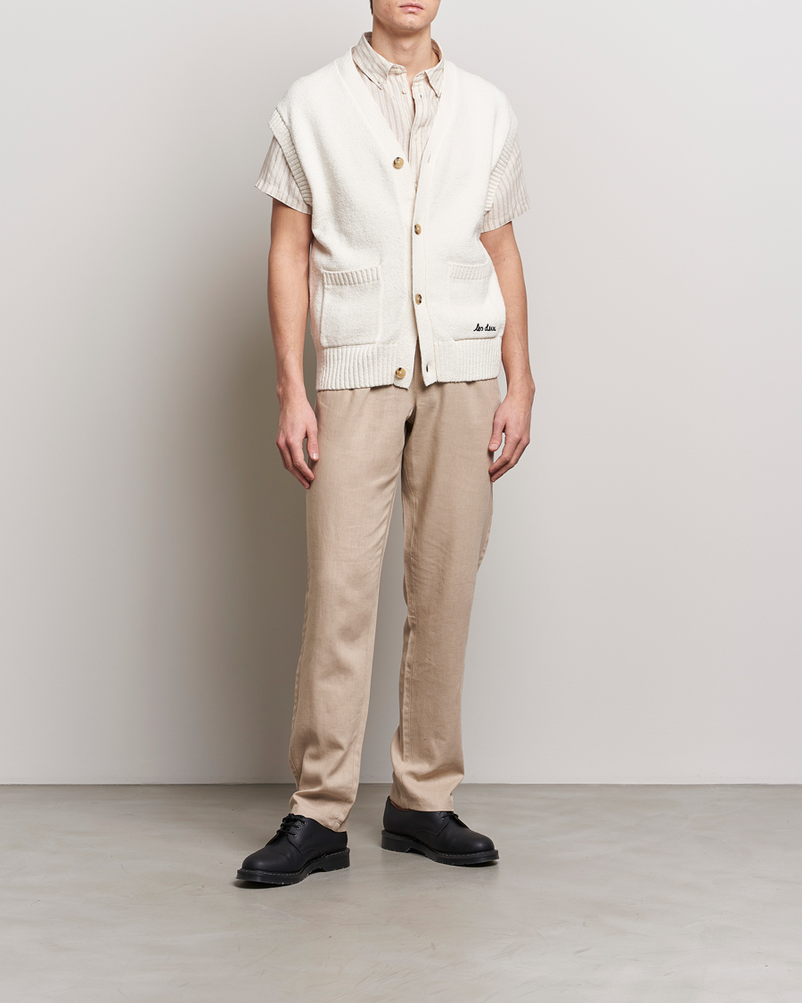Uomini | Maglieria | LES DEUX | Brad Cardigan Vest Ivory