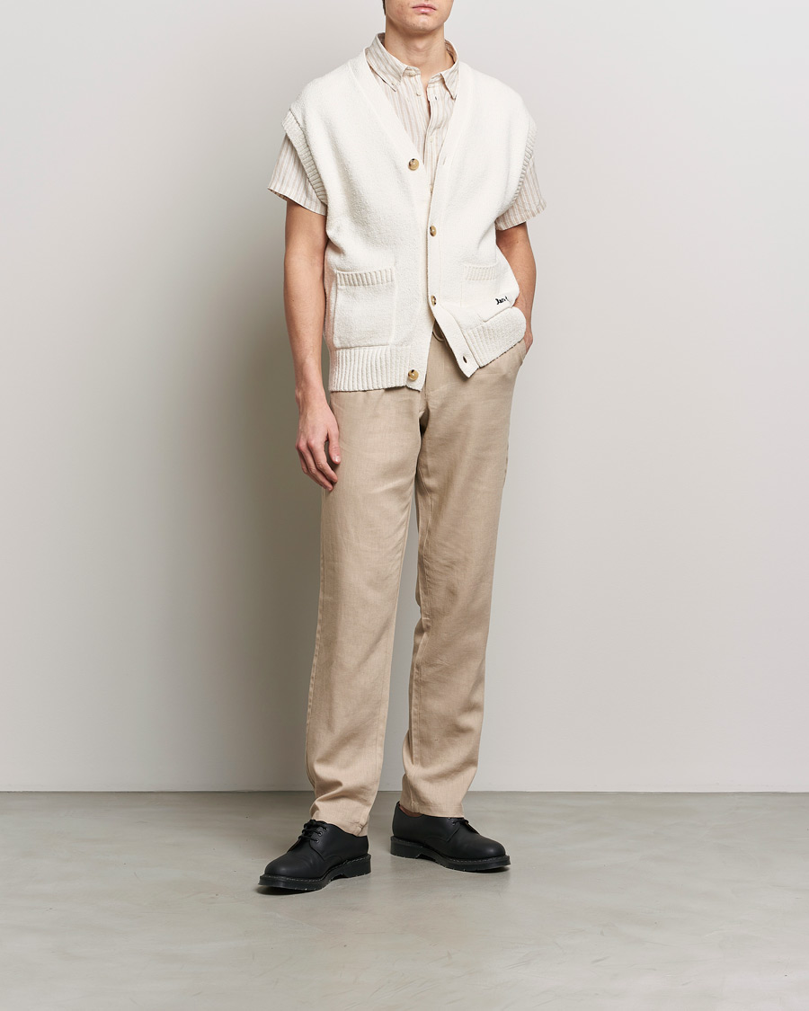 Uomini | Pantaloni | LES DEUX | Patrick Linen Pants Light Desert Sand