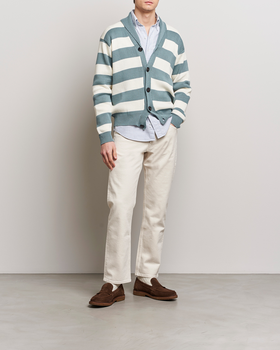 Uomini | Maglieria | Peregrine | Richmond Organic Cotton Cardigan Lovat