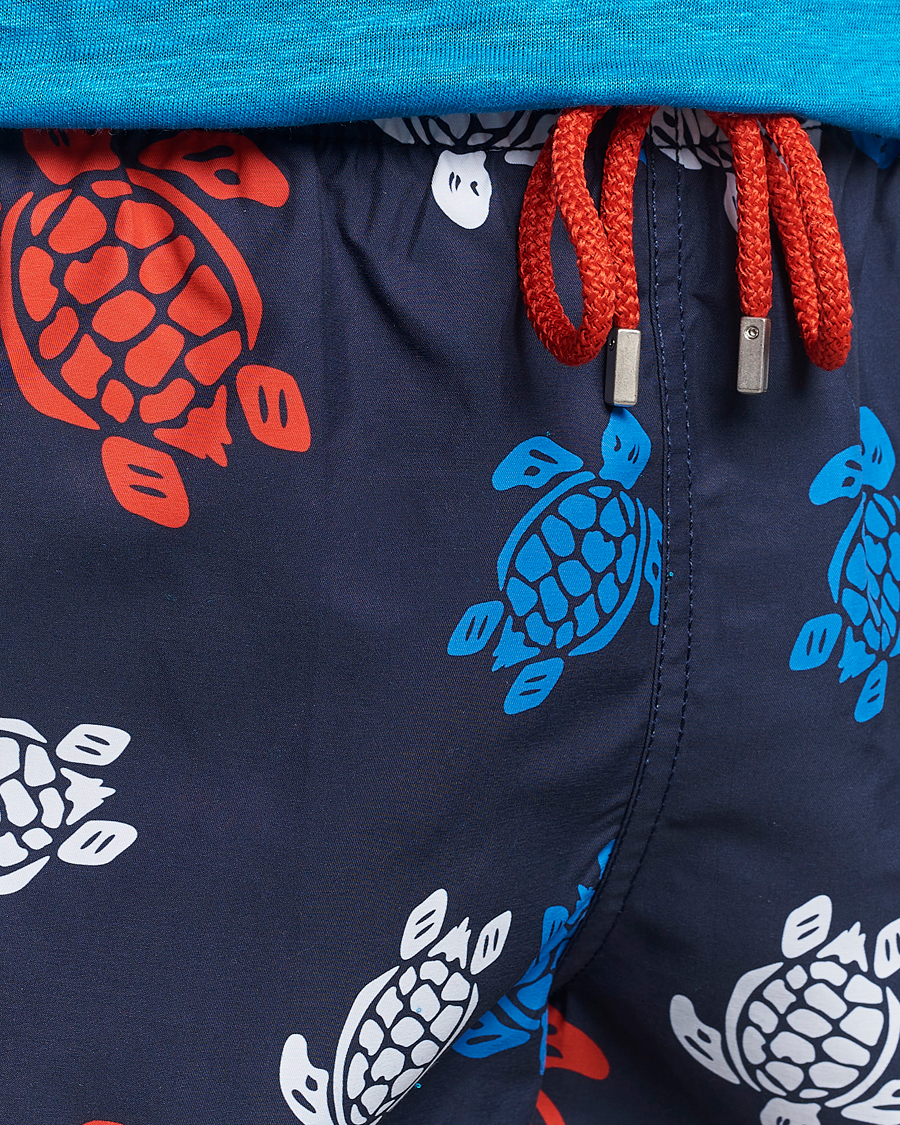 Uomini | Costumi da bagno | Vilebrequin | Moorea Printed Swimshorts Bleu Marine