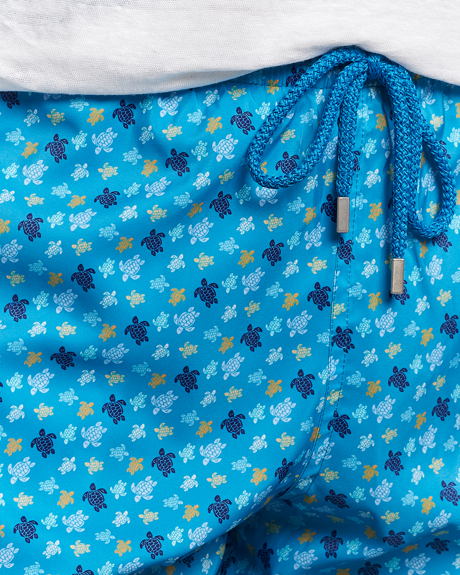 Uomini | Costumi da bagno | Vilebrequin | Mahina Printed Swimshorts Bleu Hawaii