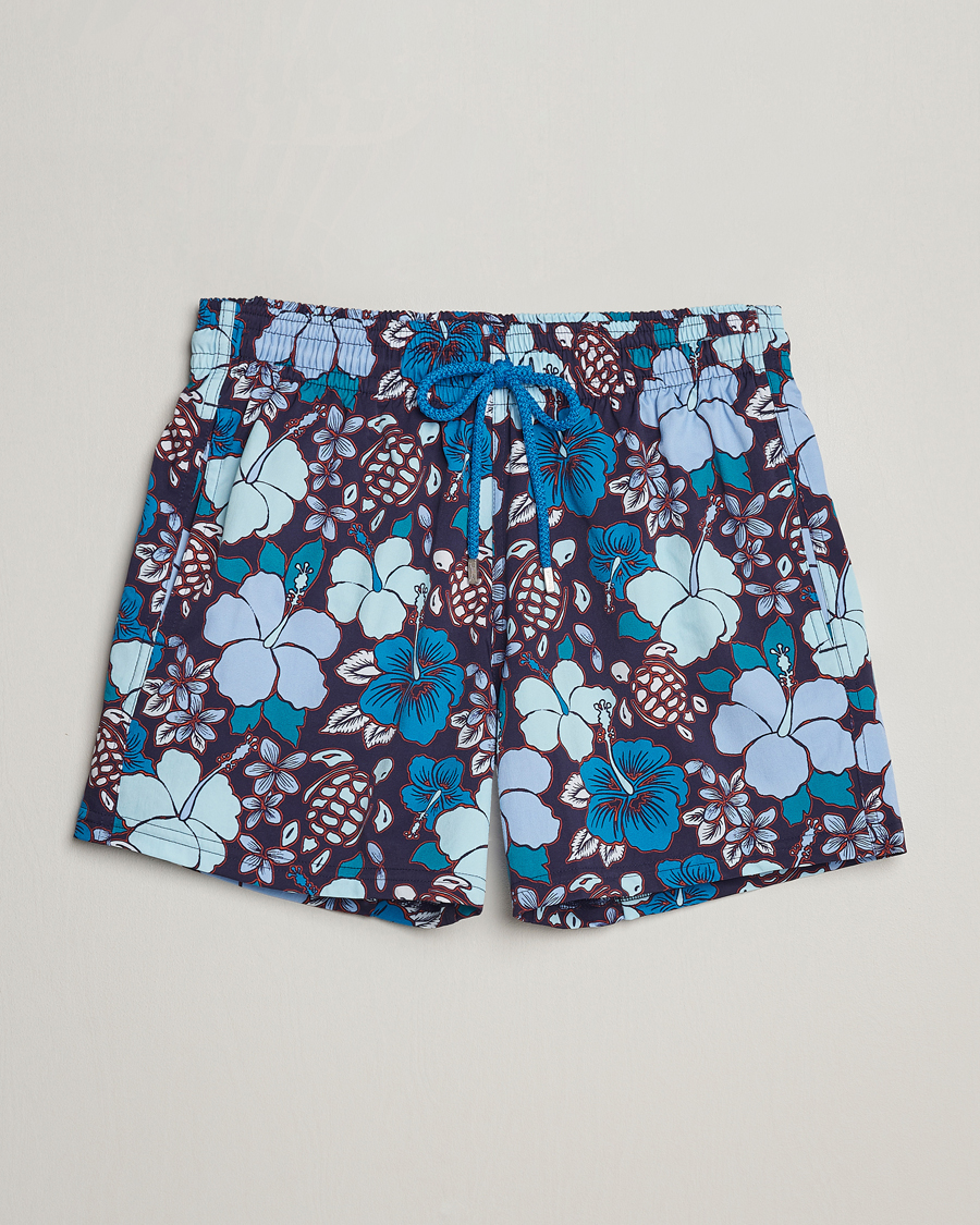 Uomini | Costumi da bagno | Vilebrequin | Moorise Printed Swimshorts Minuit