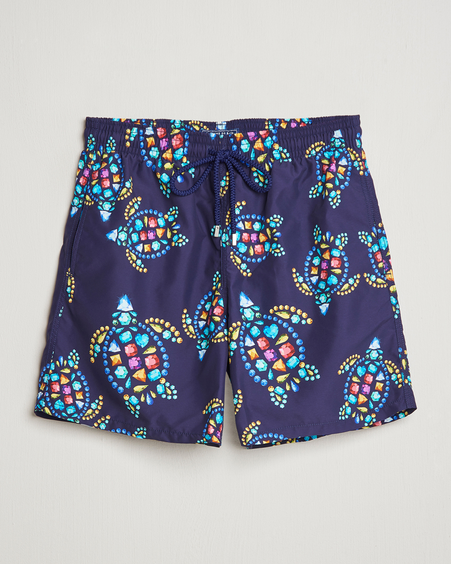 Uomini | Costumi da bagno | Vilebrequin | Moorea Printed Swimshorts Minuit