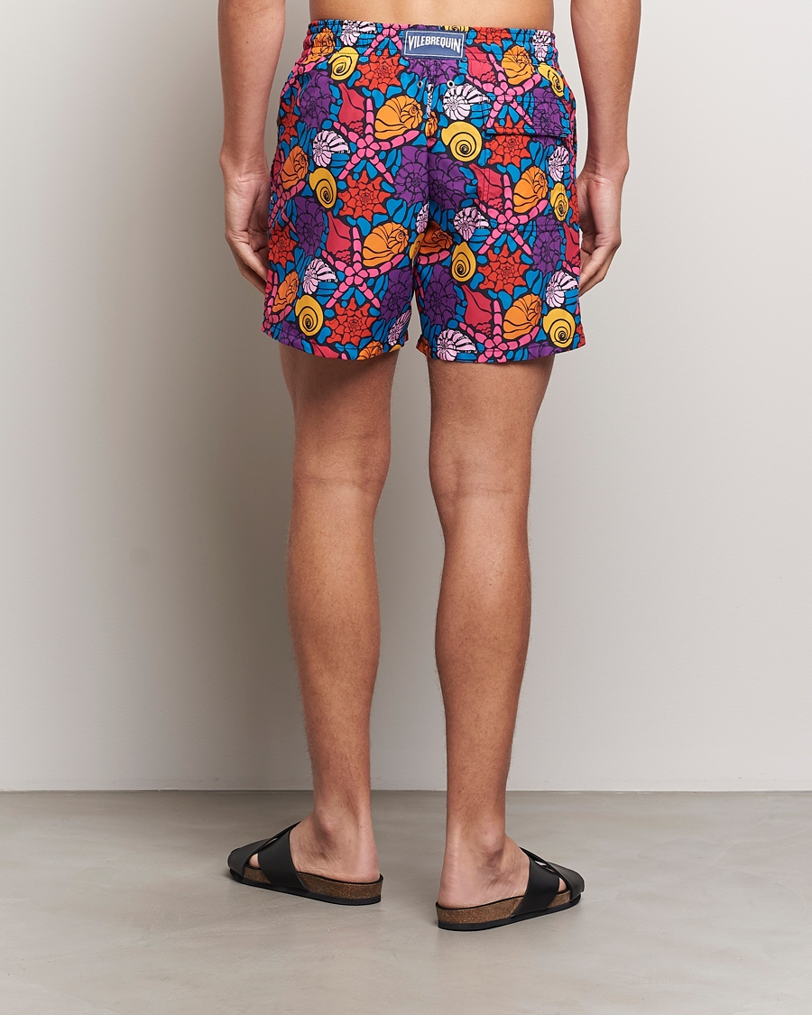 Uomini | Costumi da bagno | Vilebrequin | Moorea Printed Swimshorts Bleu Marine