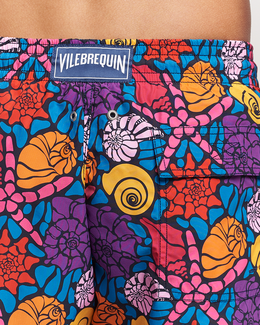 Uomini | Costumi da bagno | Vilebrequin | Moorea Printed Swimshorts Bleu Marine