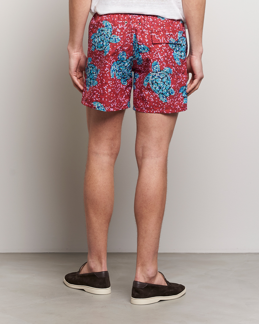 Uomini | Costumi da bagno | Vilebrequin | Moorea Printed Swimshorts Merlot