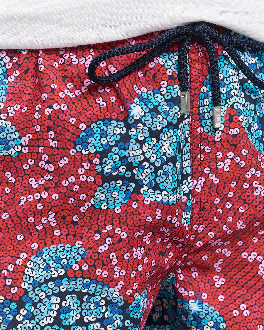 Uomini | Costumi da bagno | Vilebrequin | Moorea Printed Swimshorts Merlot