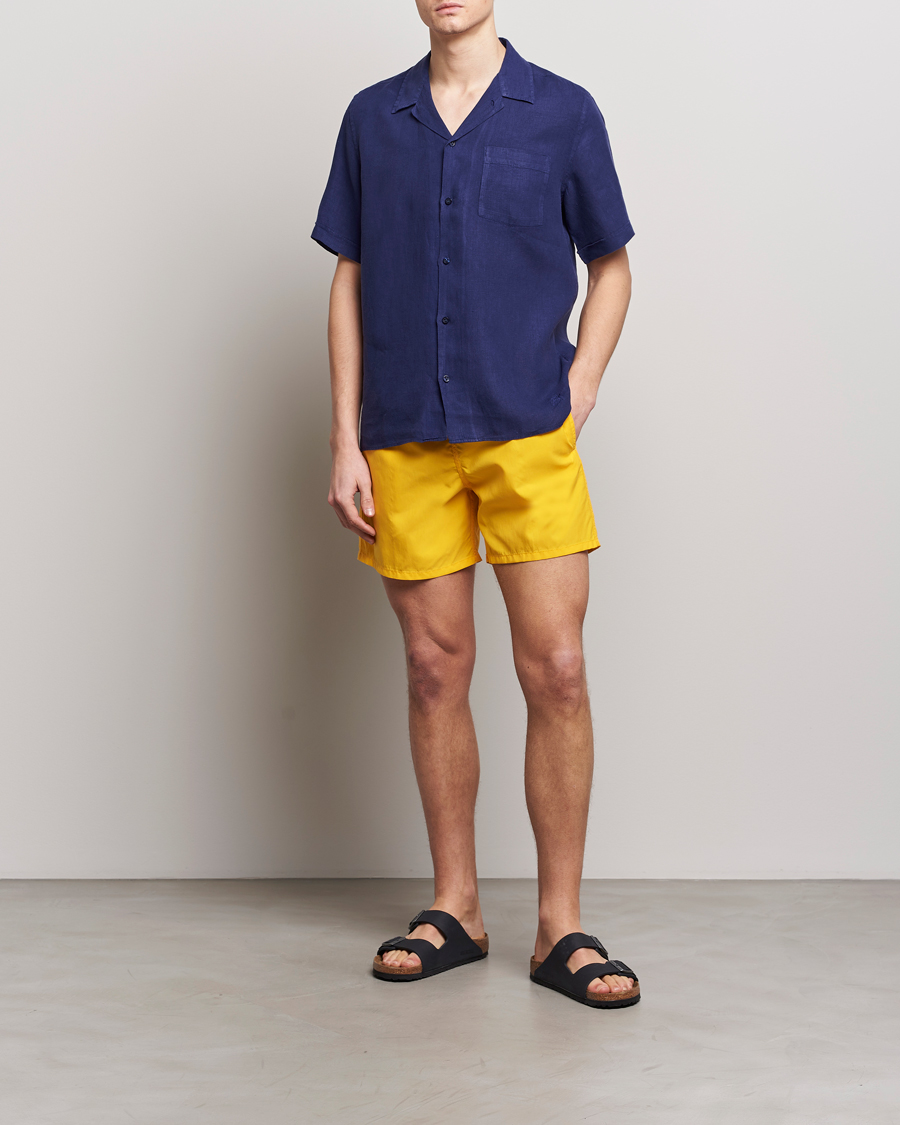 Uomini | Camicie | Vilebrequin | Carhli Resort Short Sleeve Shirt Minuit
