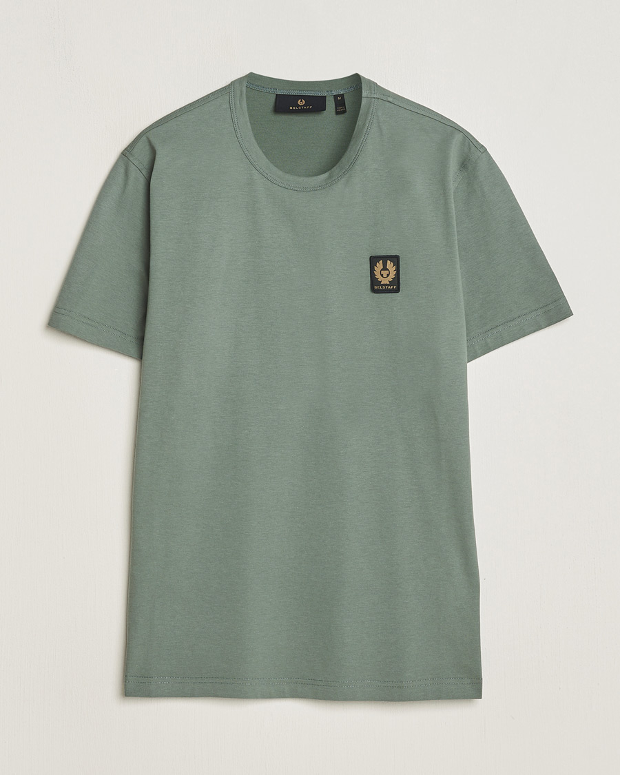 Uomini | T-shirt | Belstaff | Cotton Logo T-Shirt Mineral Green