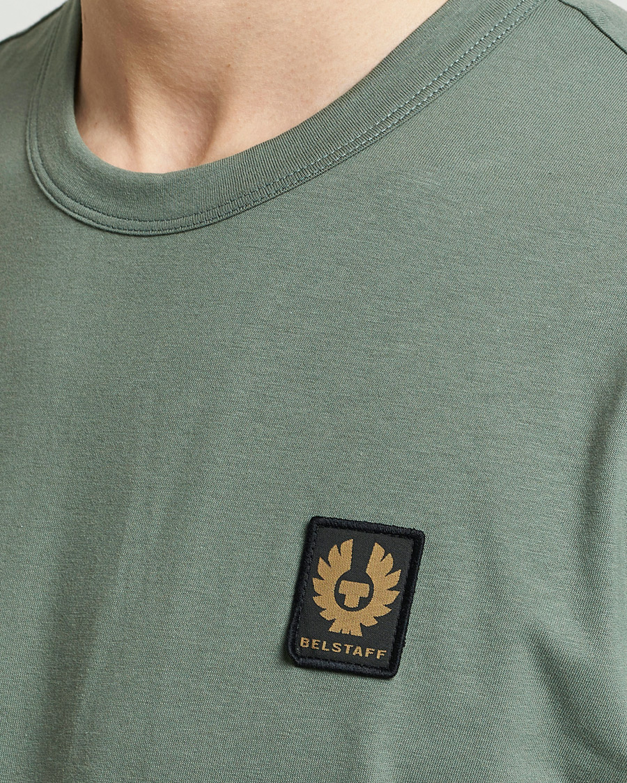 Uomini | T-shirt | Belstaff | Cotton Logo T-Shirt Mineral Green