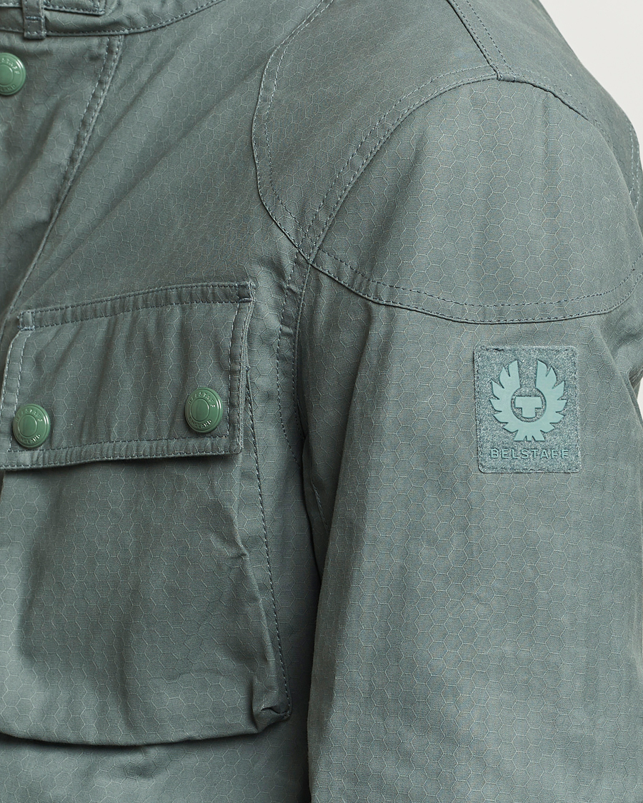 Uomini | Giacche | Belstaff | Landsport Dry Wax Fieldmaster Mineral Green