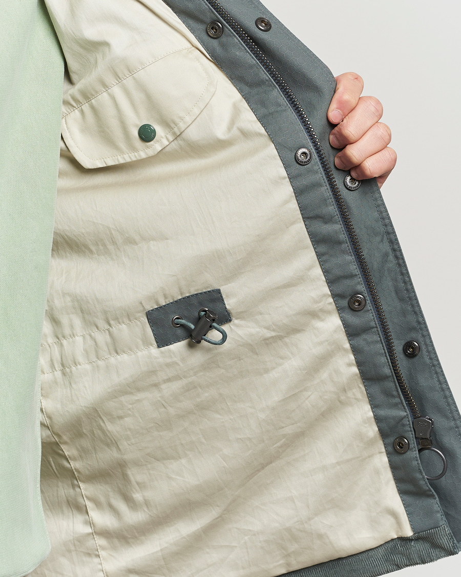 Uomini | Giacche | Belstaff | Landsport Dry Wax Fieldmaster Mineral Green