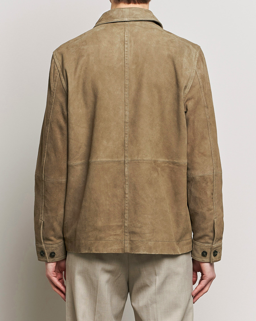 Uomini | Giacche | J.Lindeberg | Walt Suede Jacket Walnut