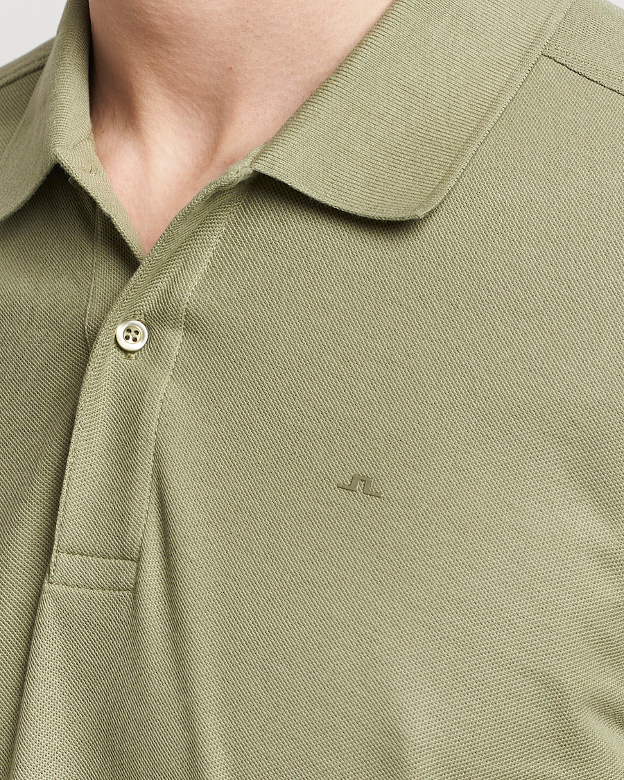 Uomini | Polo | J.Lindeberg | Troy Polo Shirt Oil Green