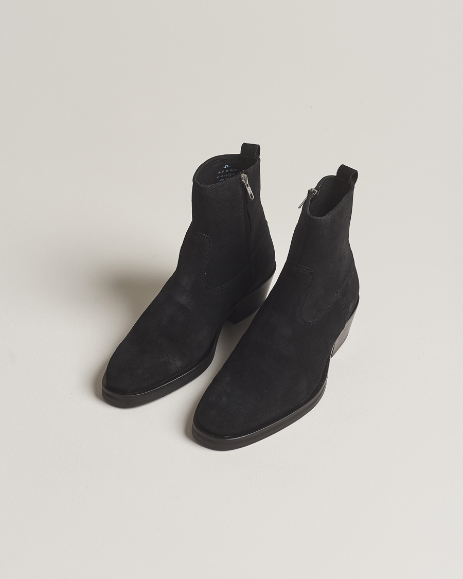 Uomini | J.Lindeberg Wyatt Suede Boots Black | J.Lindeberg | Wyatt Suede Boots Black