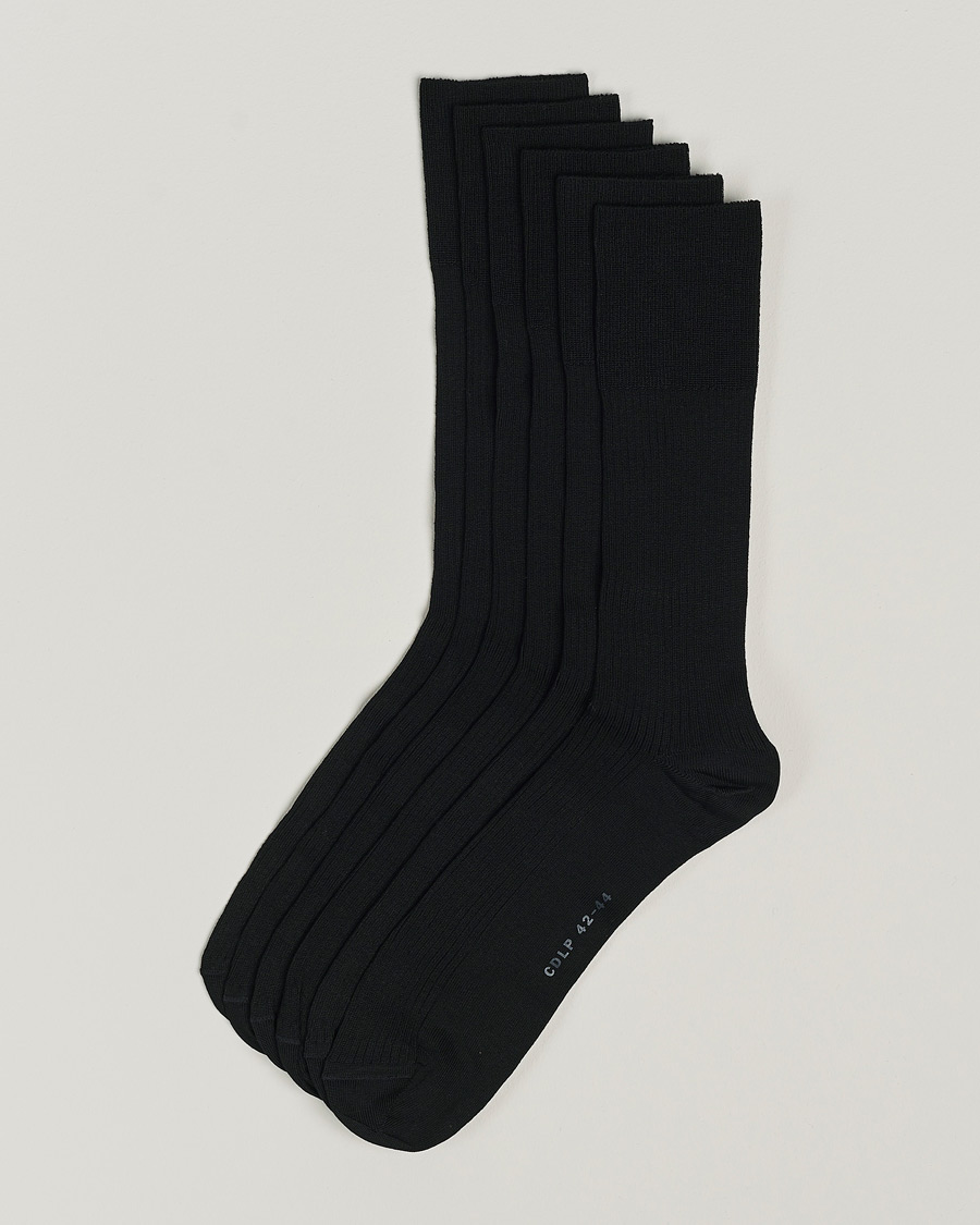 Uomini | Biancheria intima | CDLP | 6-Pack Cotton Rib Socks Black