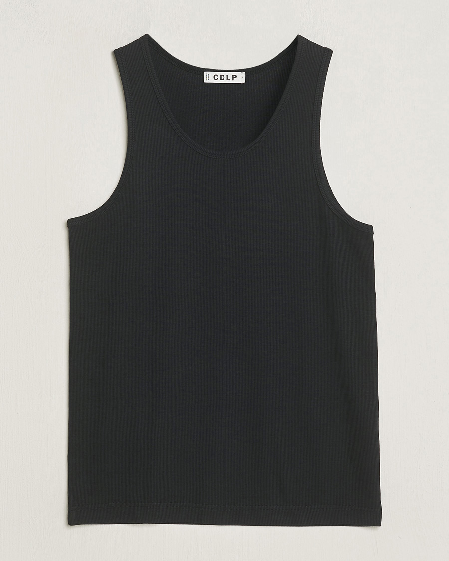 Uomini | T-shirt | CDLP | Rib Tank Top Off Black