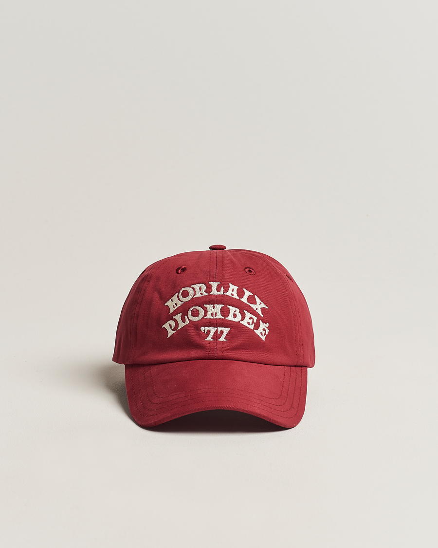 Uomini | Drake's Morlaix Plombee 77 Baseball Cap Red | Drake's | Morlaix Plombee 77 Baseball Cap Red
