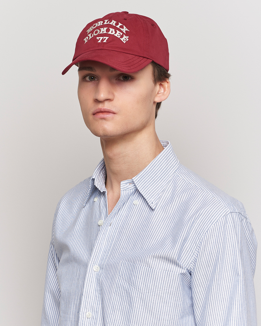 Uomini | Drake's Morlaix Plombee 77 Baseball Cap Red | Drake's | Morlaix Plombee 77 Baseball Cap Red