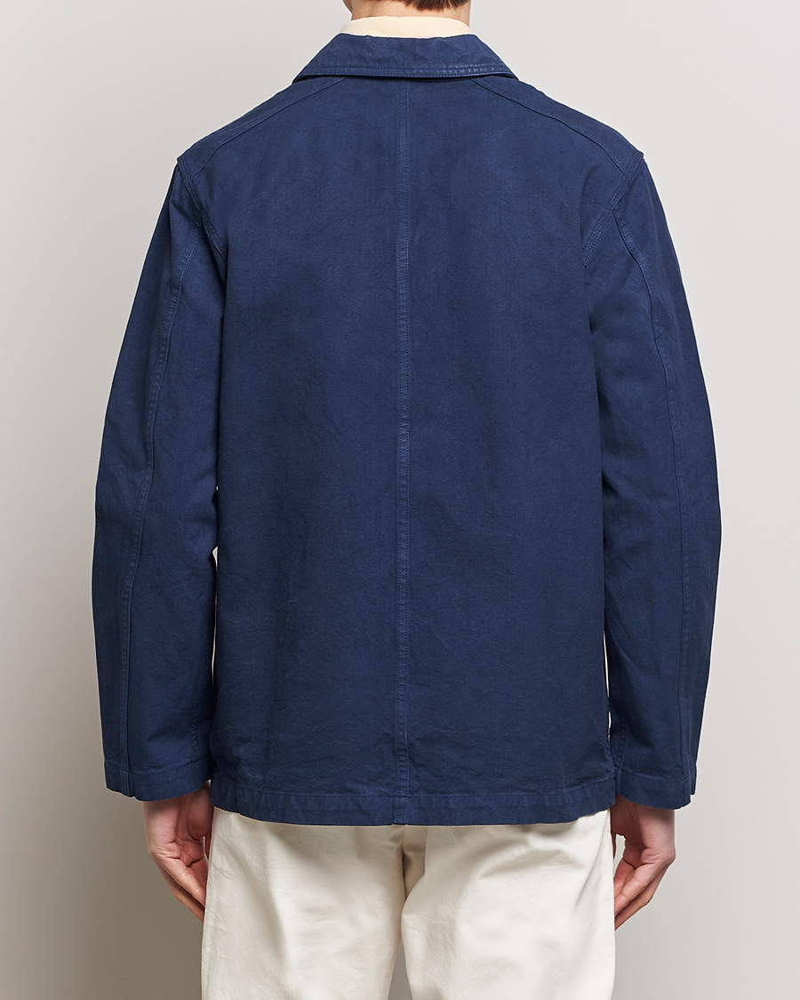 Uomini | Giacche | Drake's | Duck Cotton Canvas Shore Jacket Navy