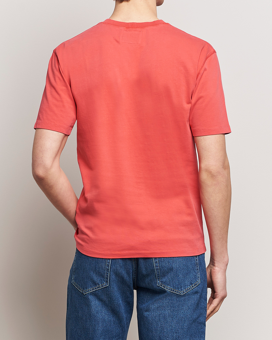 Uomini | T-shirt | Drake's | Washed Hiking T-Shirt Red