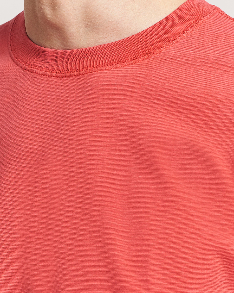 Uomini | T-shirt | Drake's | Washed Hiking T-Shirt Red