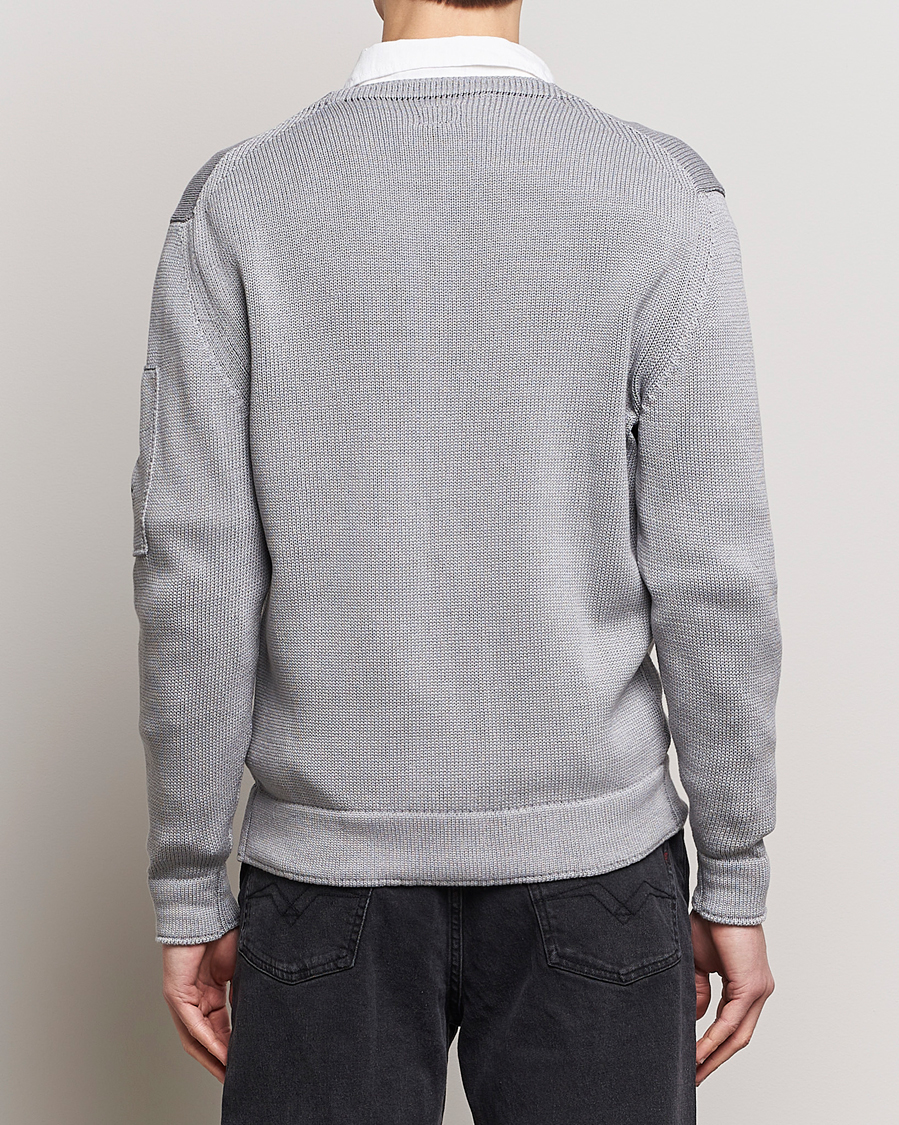 Uomini | Maglieria | C.P. Company | Compact Cotton Lens Cardigan Light Grey