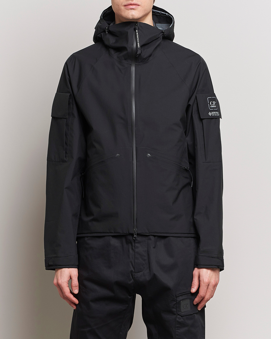 Uomini | Giacche | C.P. Company | Metropolis GORE-TEX Nylon Hooded Jacket Black