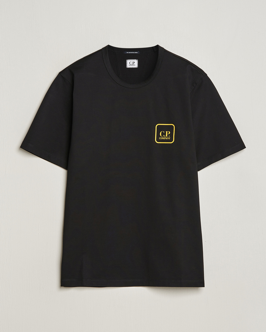 Uomini | T-shirt | C.P. Company | Metropolis Mercerized Jersey Back Logo T-Shirt Black
