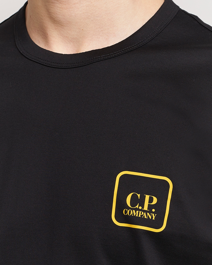 Uomini | T-shirt | C.P. Company | Metropolis Mercerized Jersey Back Logo T-Shirt Black