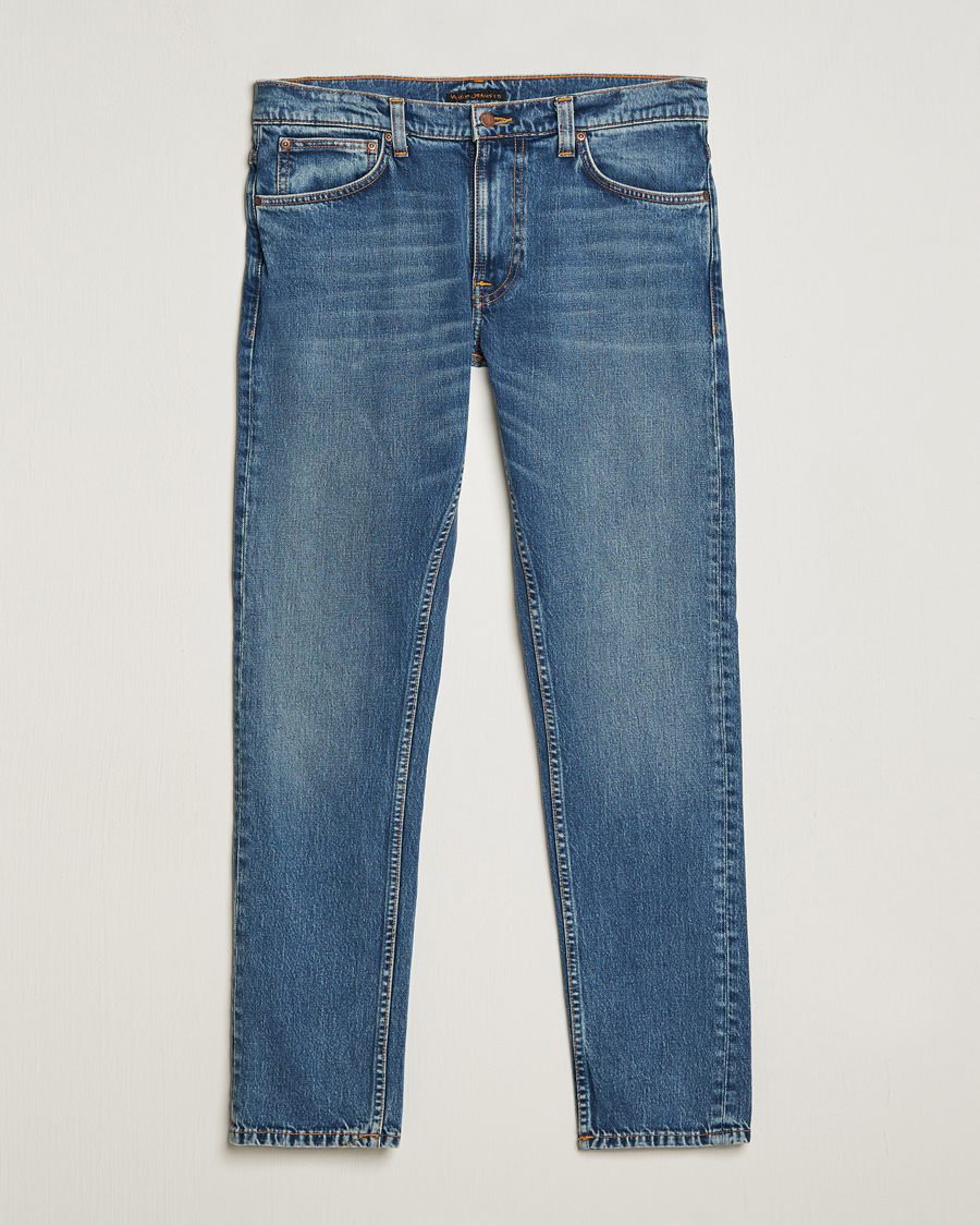 Uomini | Jeans | Nudie Jeans | Lean Dean Jeans Dark Waters