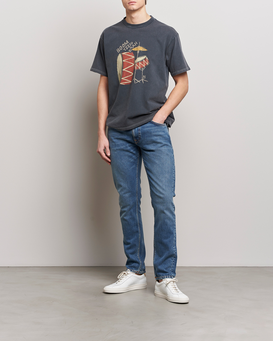 Uomini | Jeans | Nudie Jeans | Lean Dean Jeans Dark Waters