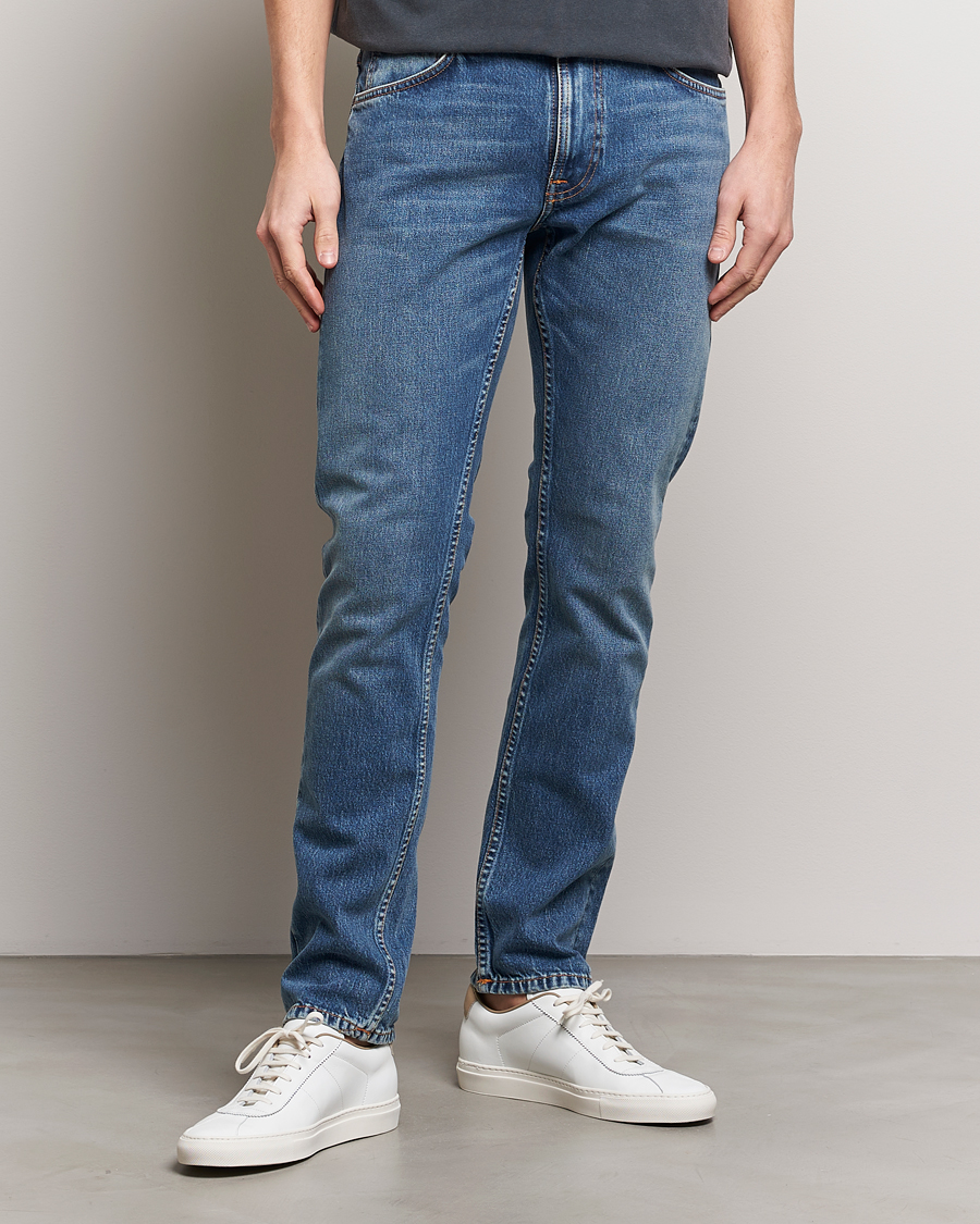 Uomini | Jeans | Nudie Jeans | Lean Dean Jeans Dark Waters