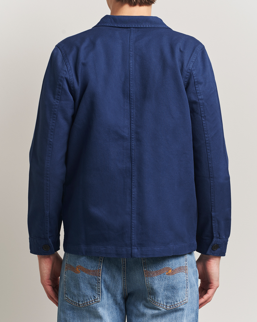 Uomini | Camicie | Nudie Jeans | Barney Worker Overshirt Mid Blue