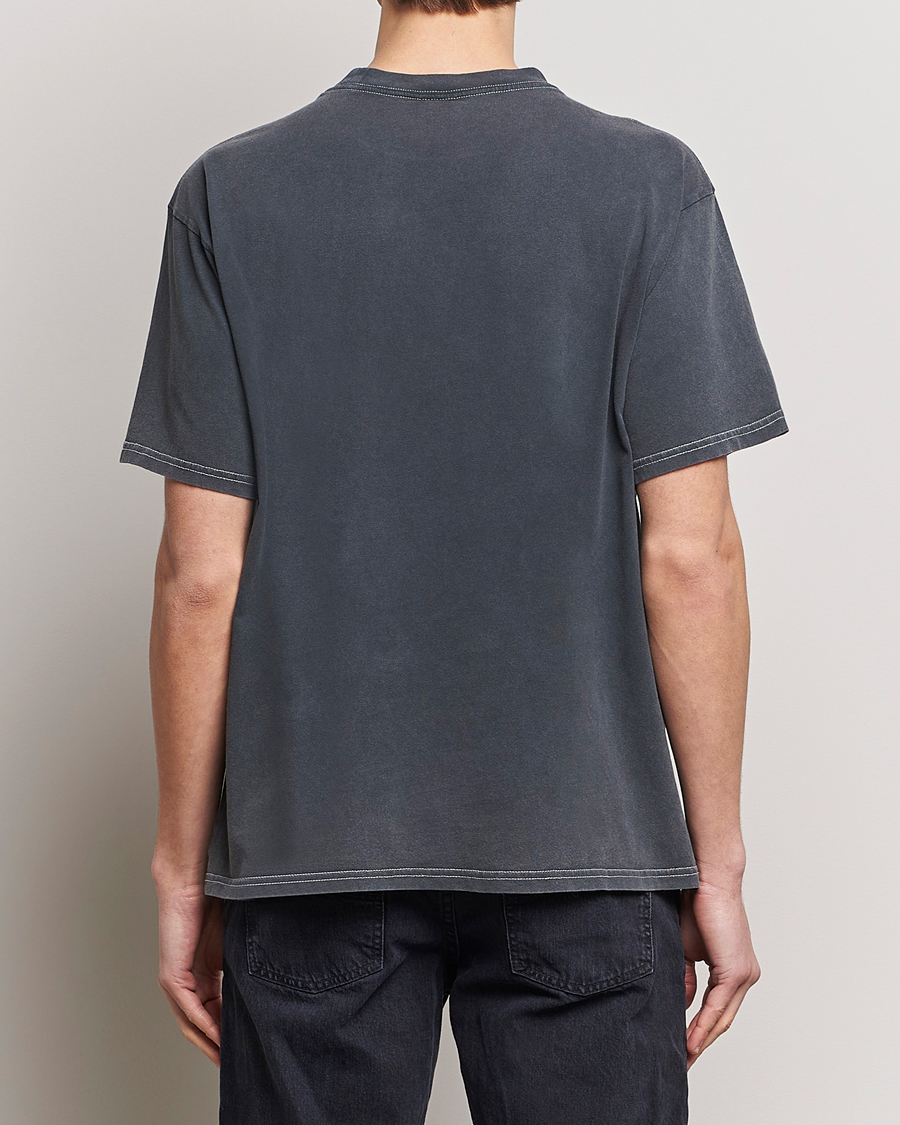 Uomini | T-shirt | Nudie Jeans | Koffe Printed Crew Neck T-Shirt Antracite