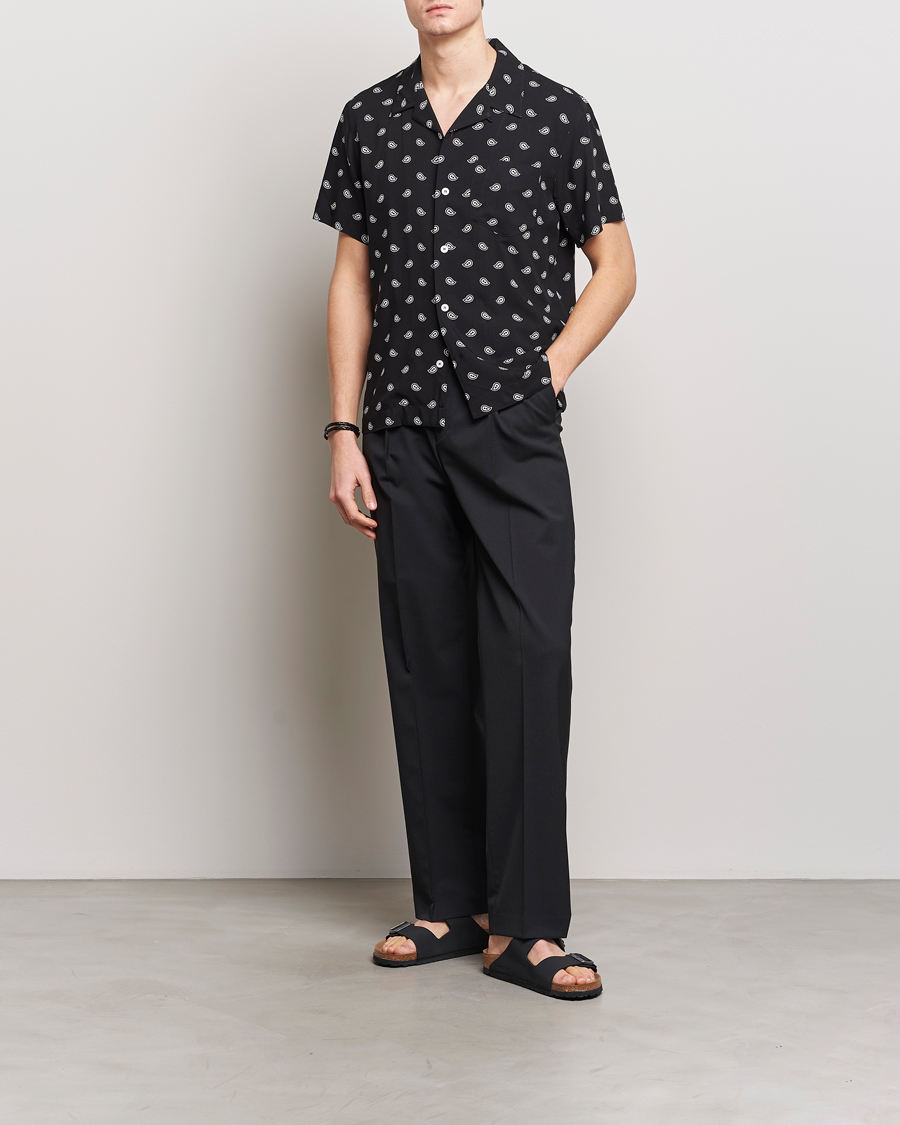 Uomini | Camicie | A.P.C. | Lloyd Printed Paisley Resort Shirt Black
