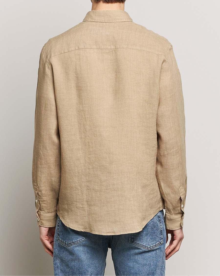 Uomini | Camicie | A.P.C. | Cassel Linen Shirt Beige