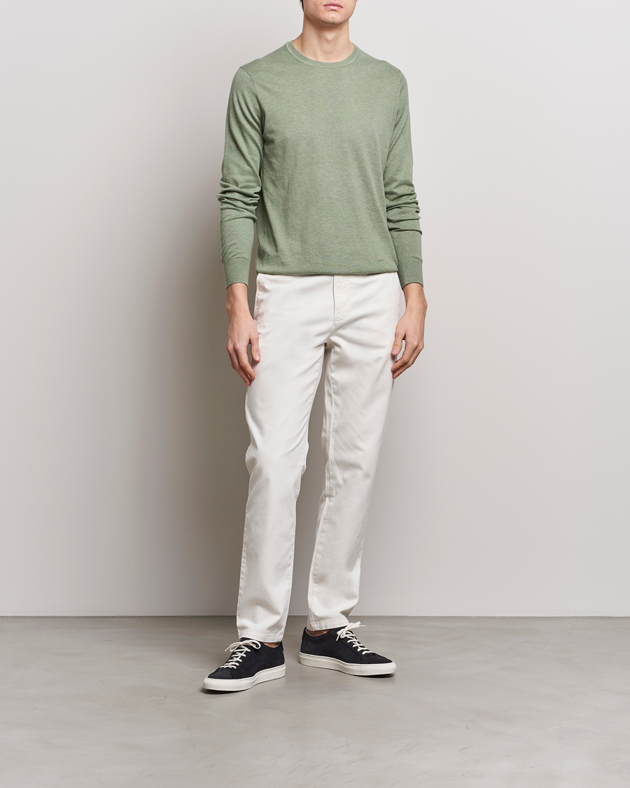 Uomini | Pantaloni | Tiger of Sweden | Caidon Cotton Chinos Summer Snow