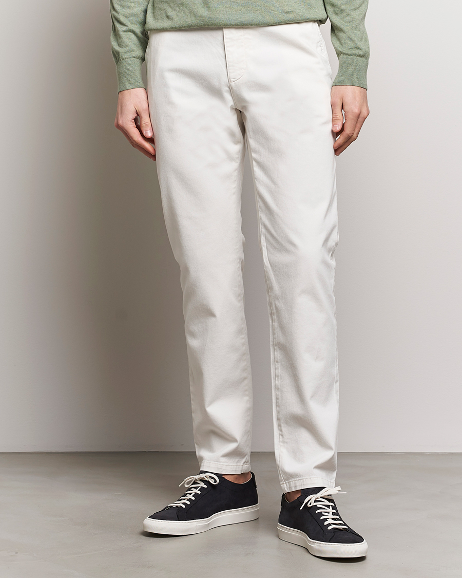 Uomini | Pantaloni | Tiger of Sweden | Caidon Cotton Chinos Summer Snow