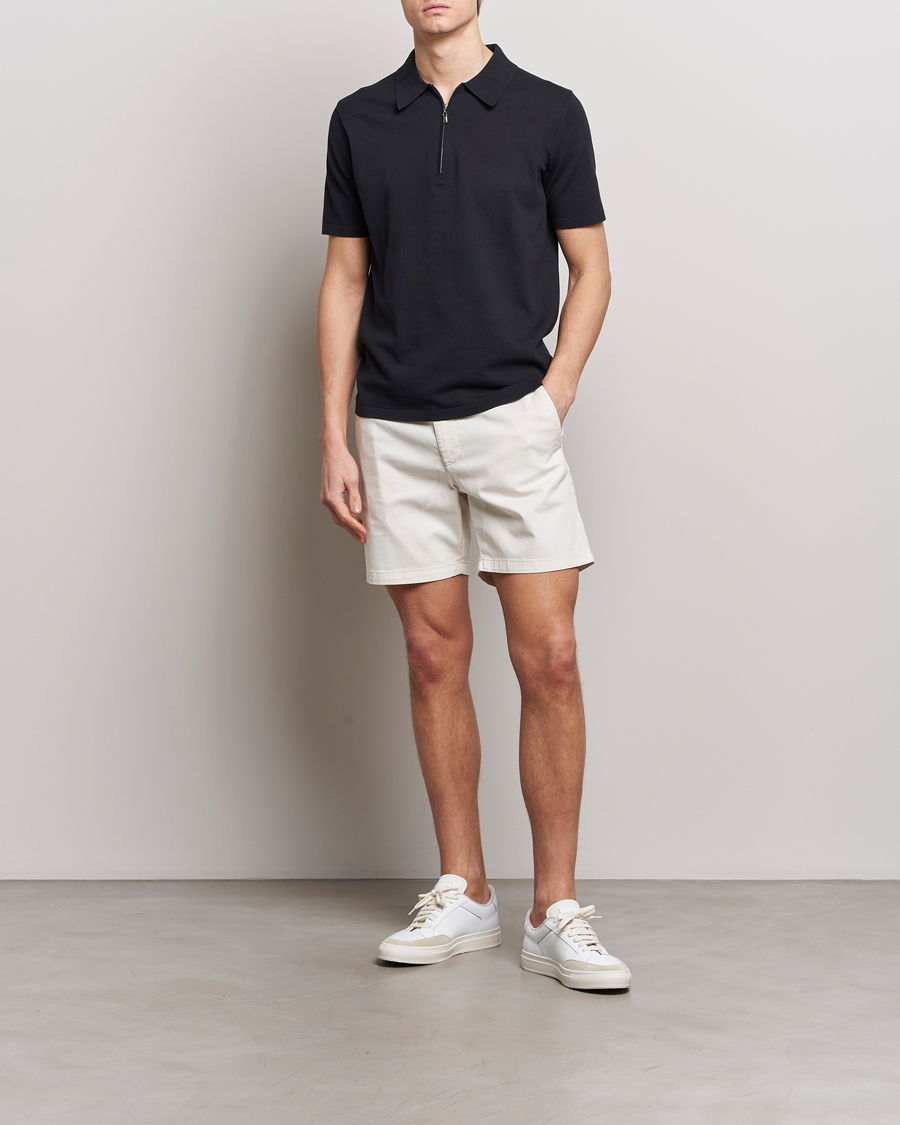 Uomini | Polo | Tiger of Sweden | Orbit Knitted Cotton Polo Dark Sailing