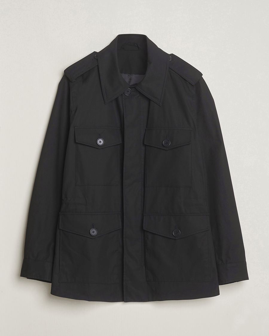 Uomini | Giacche | Tiger of Sweden | Bendrik Cotton Field Jacket Black