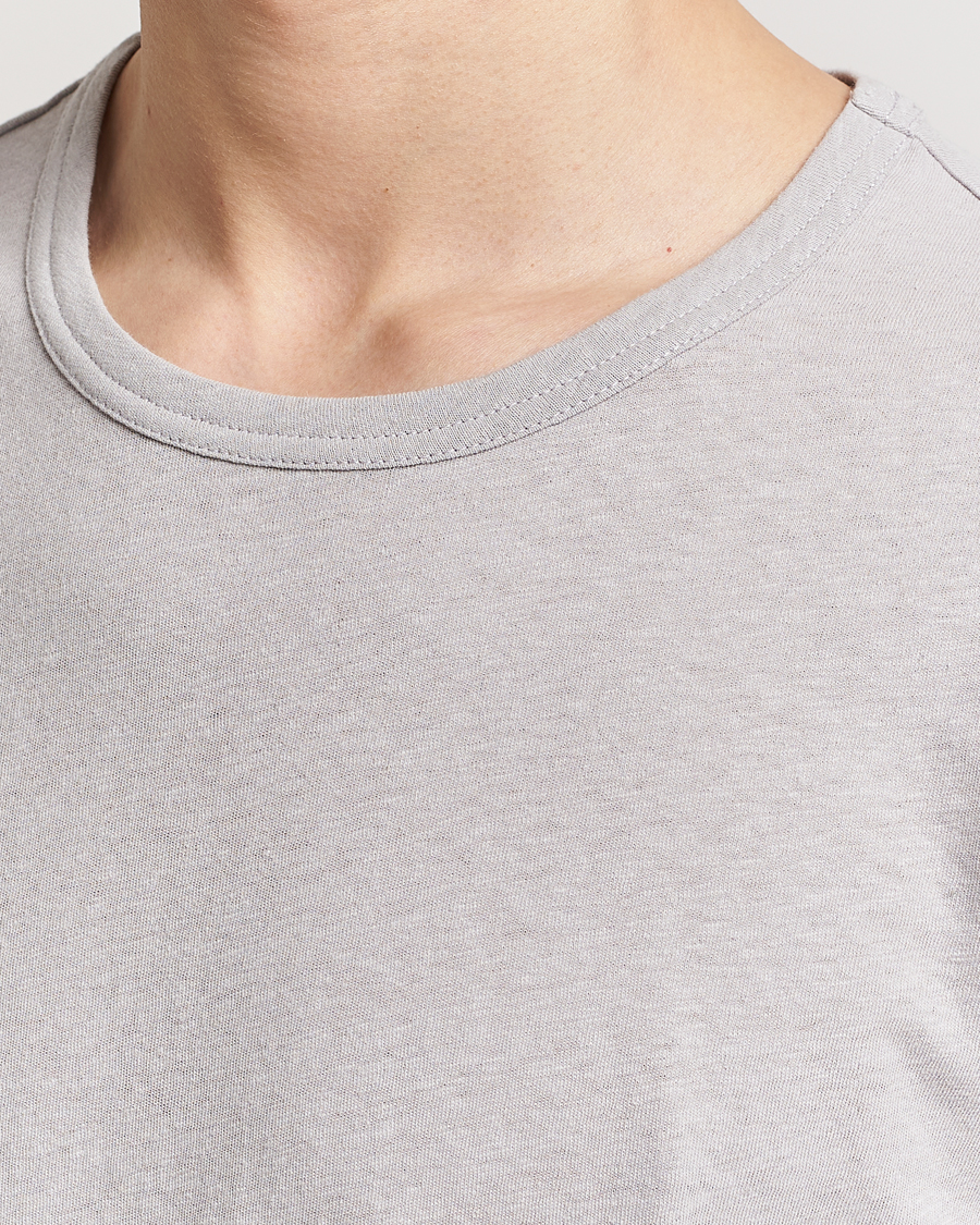 Uomini | T-shirt | Tiger of Sweden | Olaf Cotton/Linen Crew Neck T-Shirt Granite