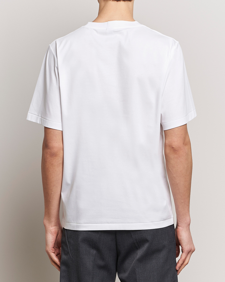 Uomini | T-shirt | Tiger of Sweden | Mercerized Cotton Crew Neck T-Shirt Pure White