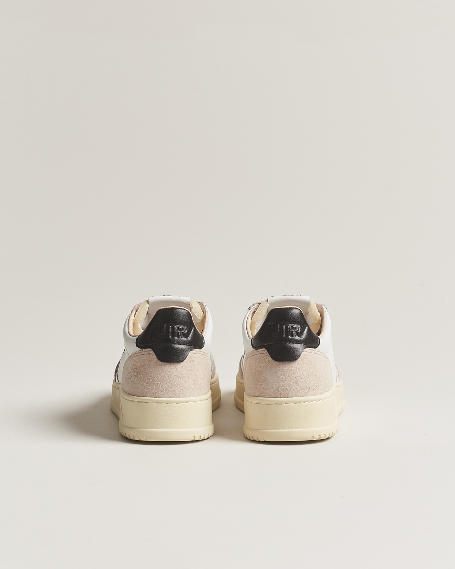 Uomini | Sneakers | Autry | Medalist Low Leather/Suede Sneaker White/Black