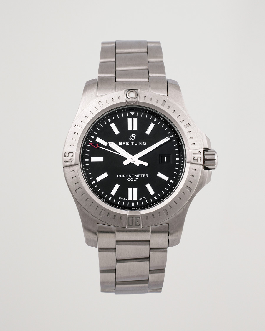 Uomini | Breitling Pre-Owned Chronomat Colt A17388101B1A1 Silver | Breitling Pre-Owned | Chronomat Colt A17388101B1A1 Silver