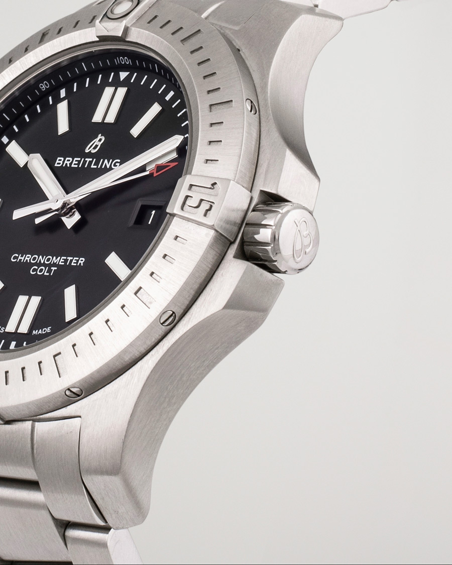 Uomini | Breitling Pre-Owned Chronomat Colt A17388101B1A1 Silver | Breitling Pre-Owned | Chronomat Colt A17388101B1A1 Silver