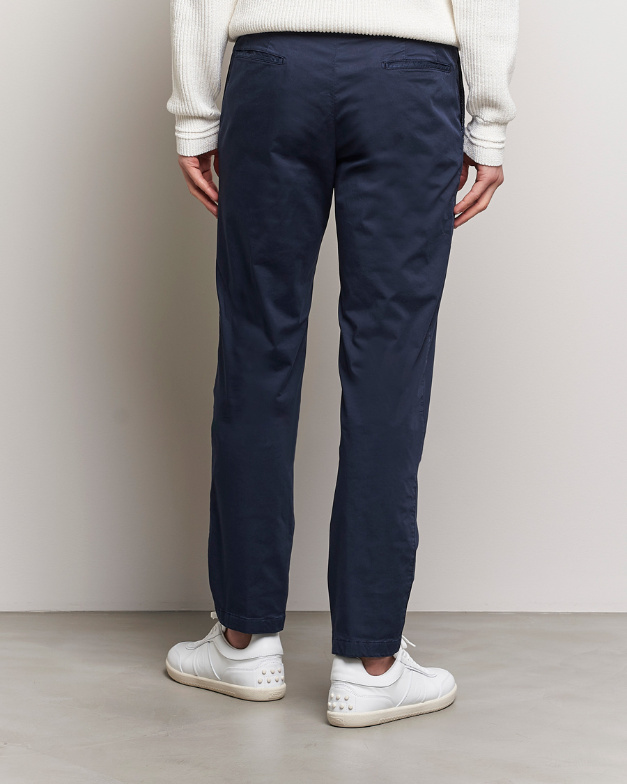 Uomini | Pantaloni | Kiton | Slim Fit Cotton Chinos Navy