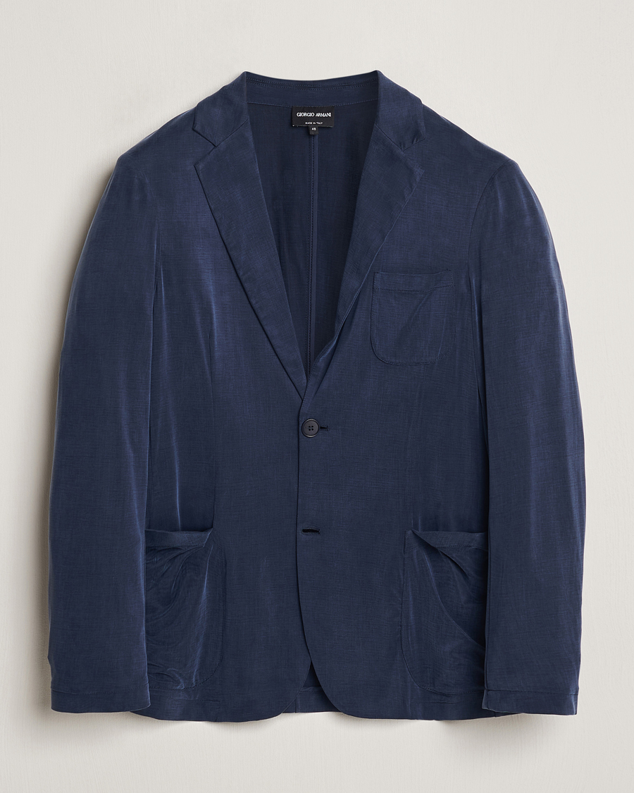 Uomini | Blazers | Giorgio Armani | Unconstructed Blazer Navy