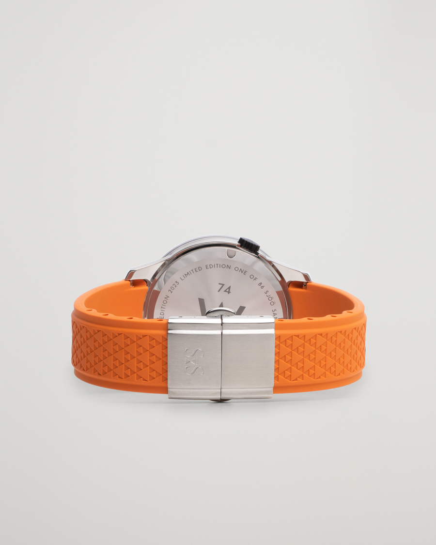 Uomini | Sjöö Sandström Royal Steel Worldtimer 41mm Annual Edition Orange | Sjöö Sandström | Royal Steel Worldtimer 41mm Annual Edition Orange
